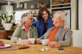 Senior living comfortably at home